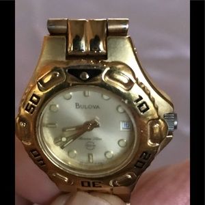 BULOVA WOMENS MARINE STAR WATCH 100m SWISS 97M16